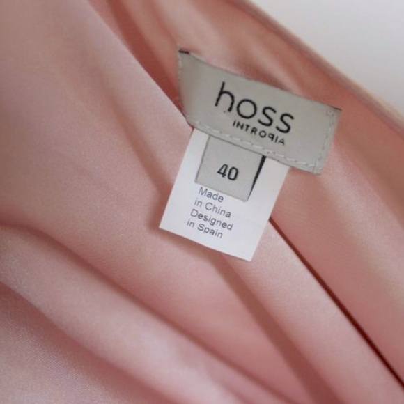 Hoss Intropia Pink and Beige Lace Flowy Dress - Picture 3 of 12